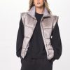 Women Vintage Havana Outerwear | Silver Oversized Puffer Vest