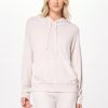 Women Vintage Havana Sweaters | Coconut Cream Plush Knit Pullover Hoodie