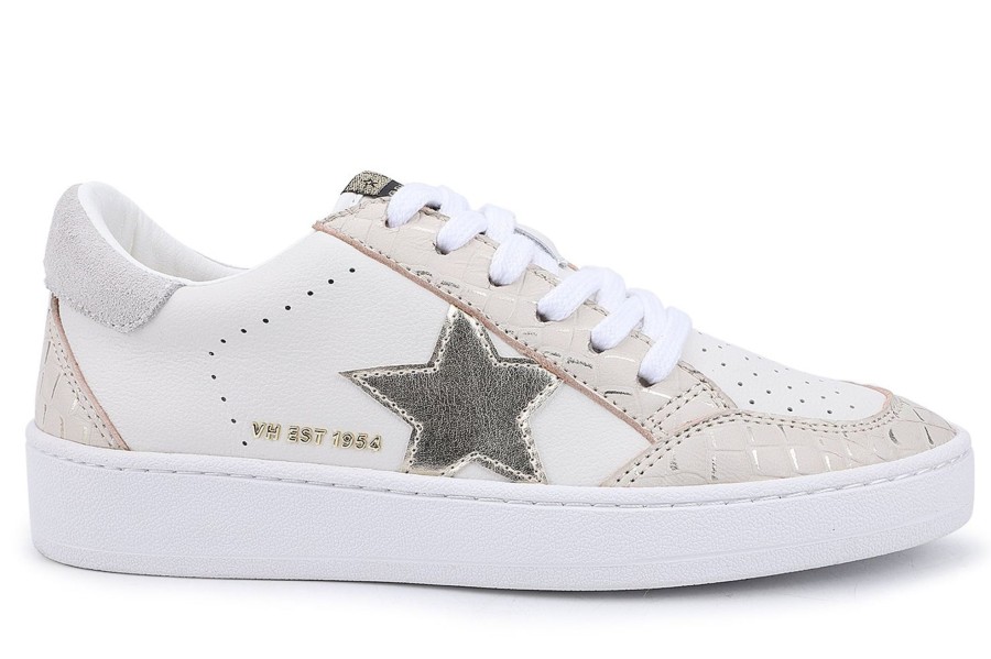 Women Vintage Havana Low Tops | Denisse-White Blush Croco