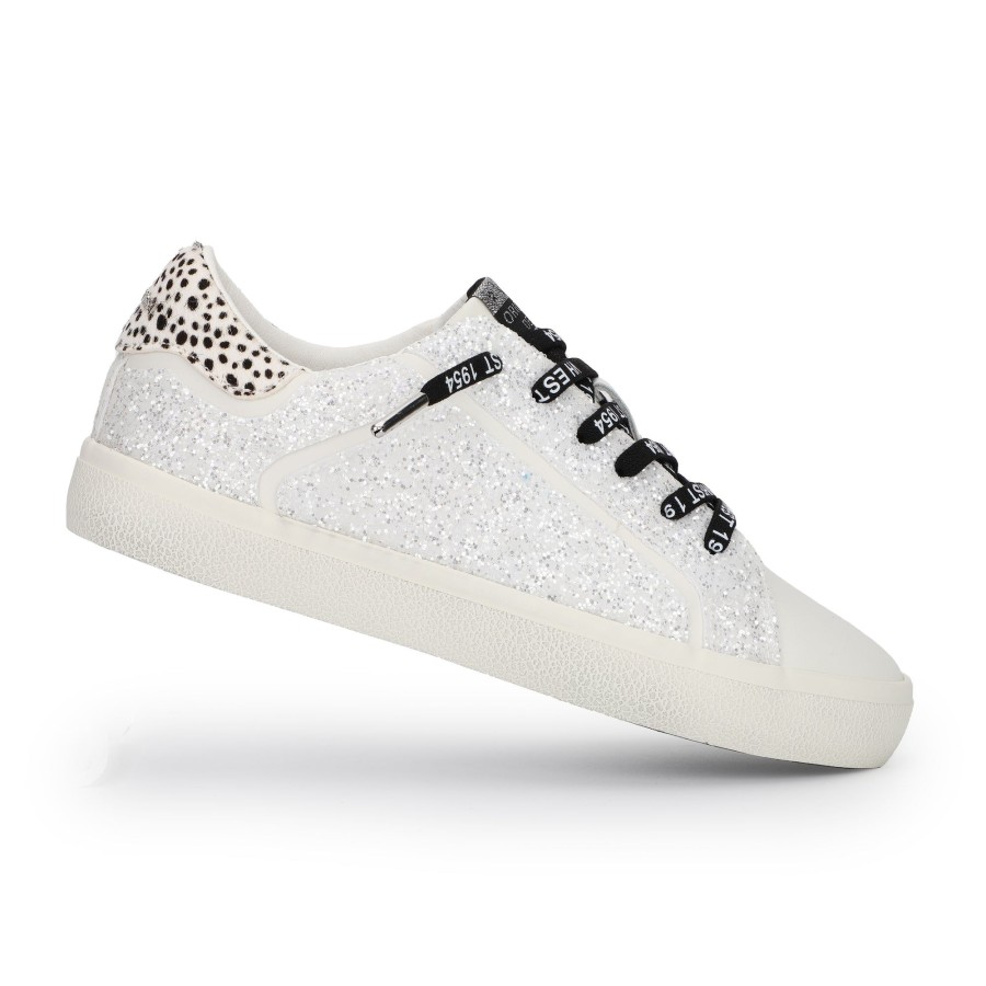 Women Vintage Havana Low Tops | Mikeyla-White Glitter