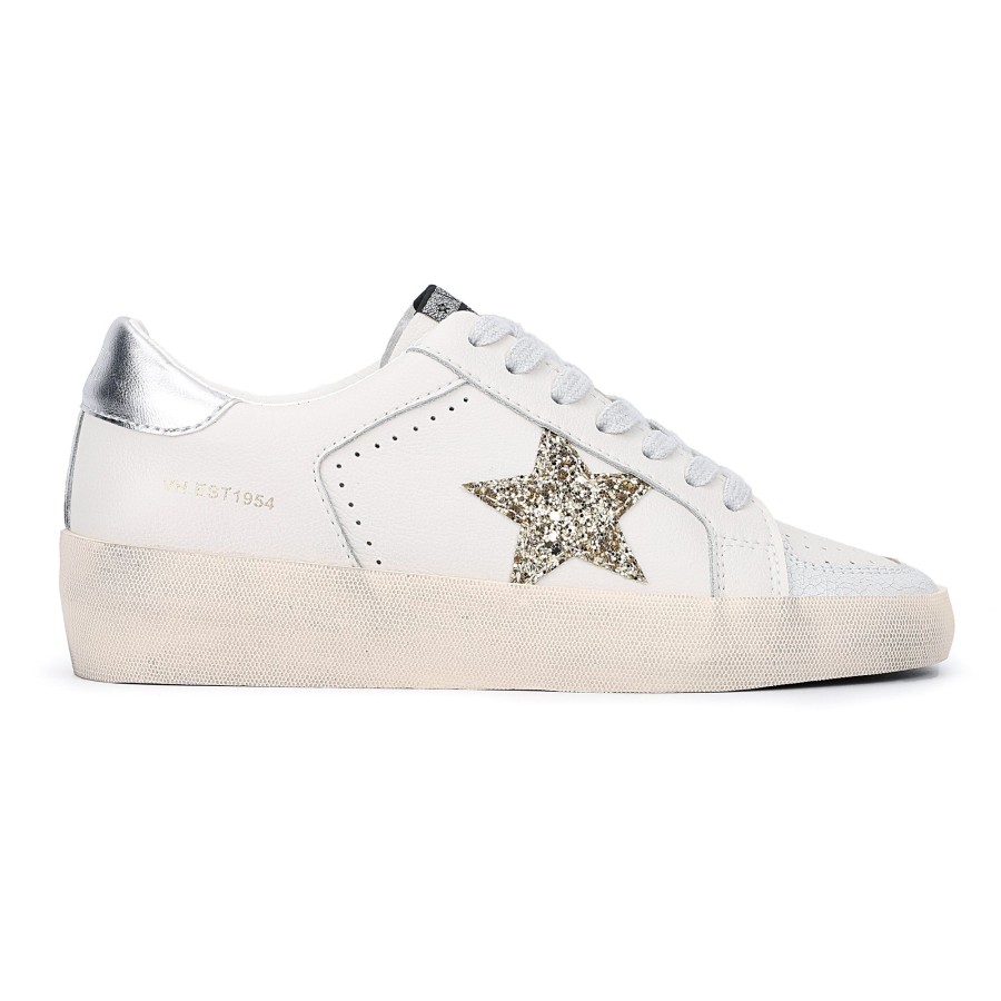 Women Vintage Havana Low Tops | Magneev-White Multi