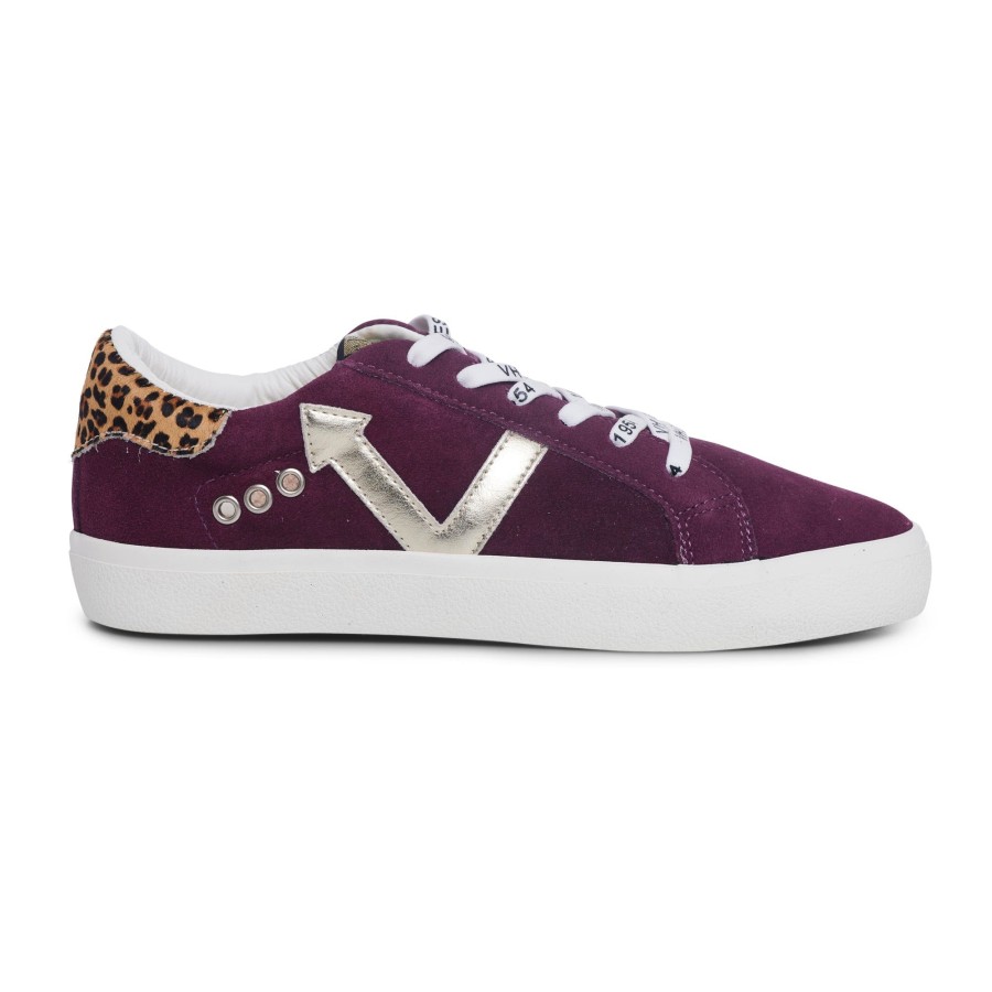 Women Vintage Havana Low Tops | Jordy-Burgundy Leopard Multi