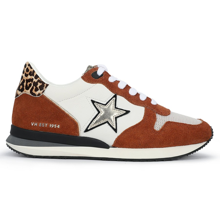 Women Vintage Havana Low Tops | Rock-White Chestnut Leopard