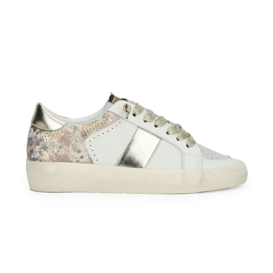 Women Vintage Havana Low Tops | Jamie-White Gold Snake Multi