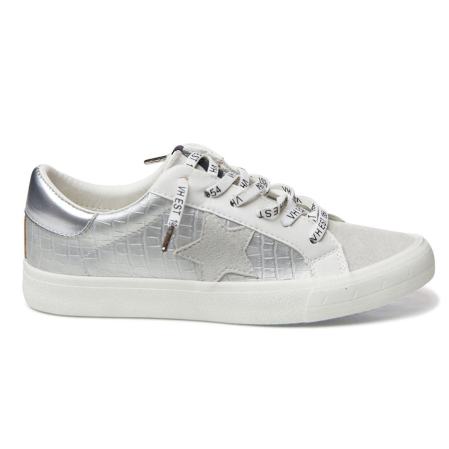 Women Vintage Havana Low Tops | Grande-Silver Croco