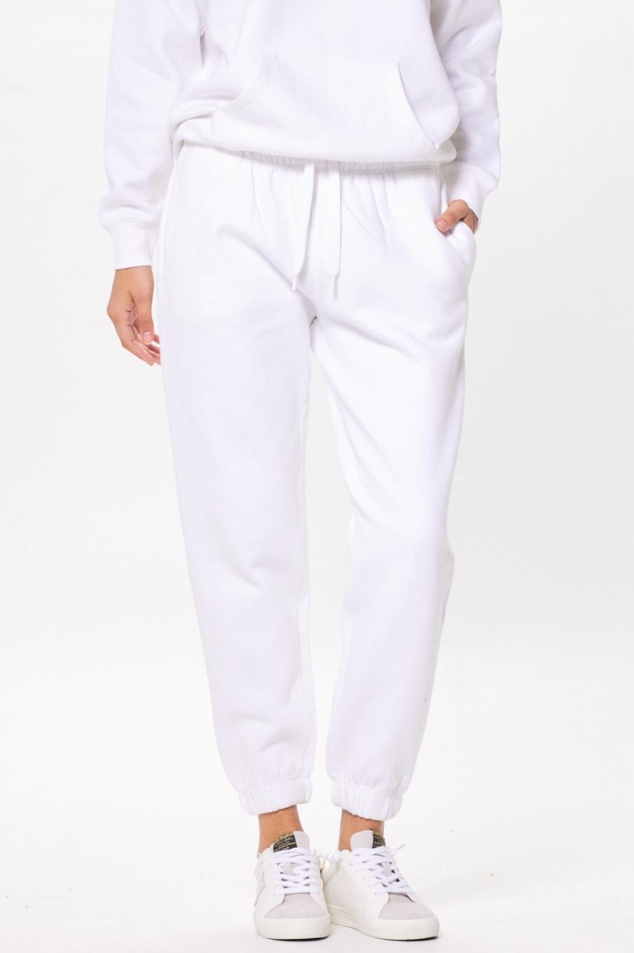 Women Vintage Havana Joggers | White Proweave Jogger