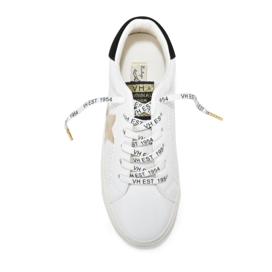 Women Vintage Havana Low Tops | Gadol-White/Gold