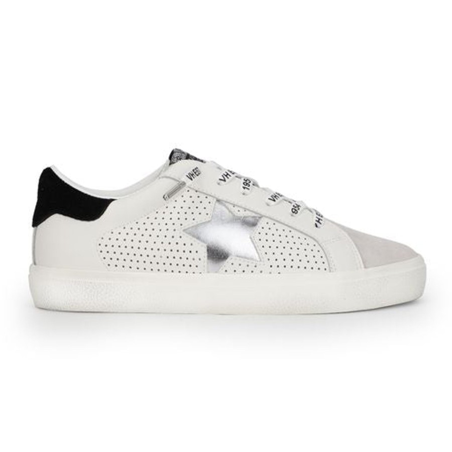 Women Vintage Havana Low Tops | Gadol 29-White Grey Black
