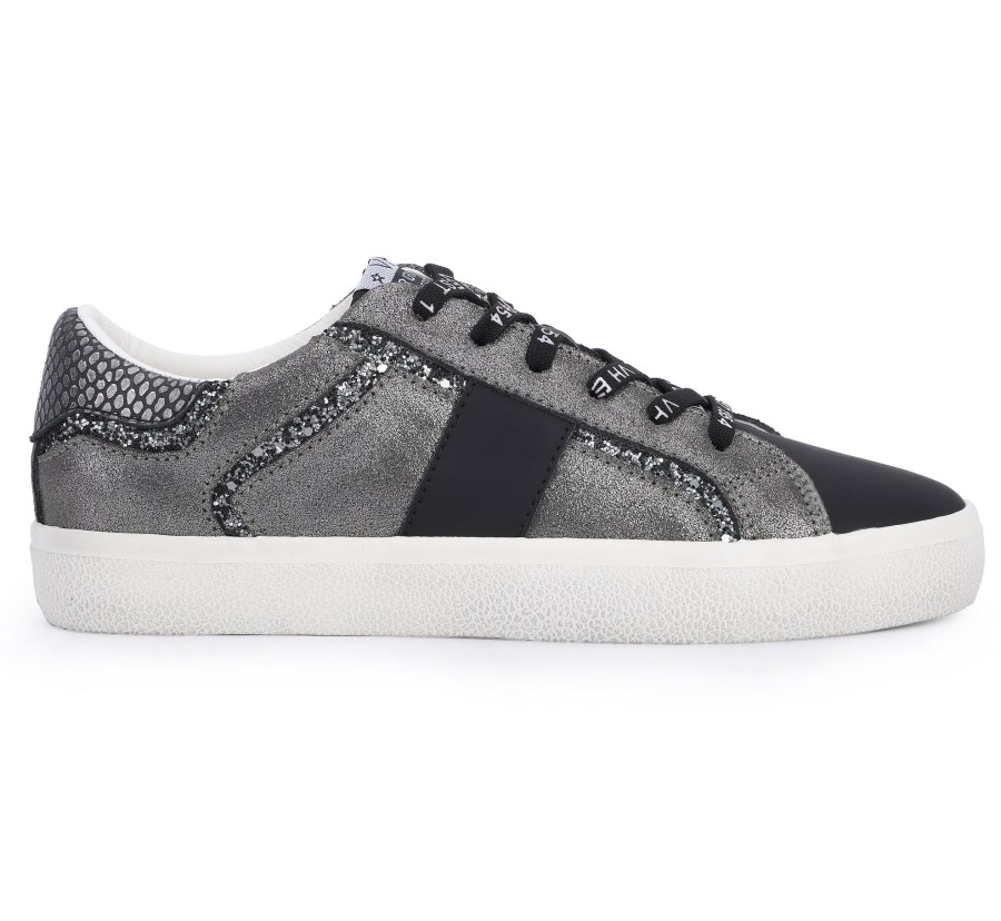 Women Vintage Havana Low Tops | Raelyn-Black Multi Mix