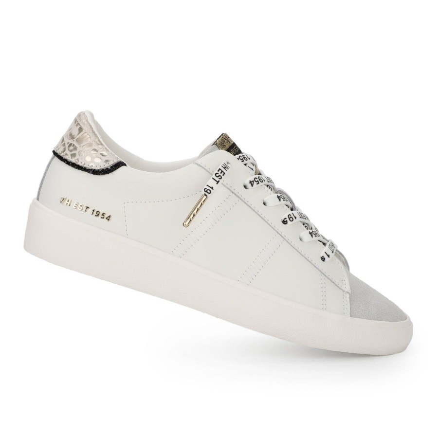 Women Vintage Havana Low Tops | Gigi-White/Grey