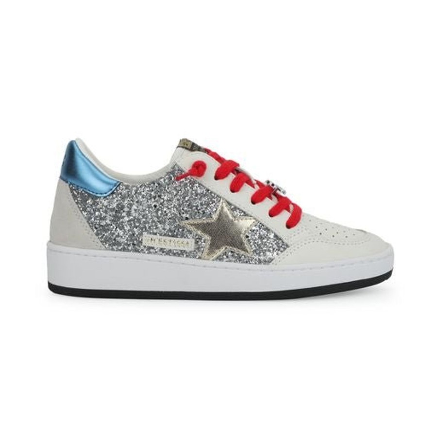 Women Vintage Havana Low Tops | Denisse 4-Silver/Blue Multi